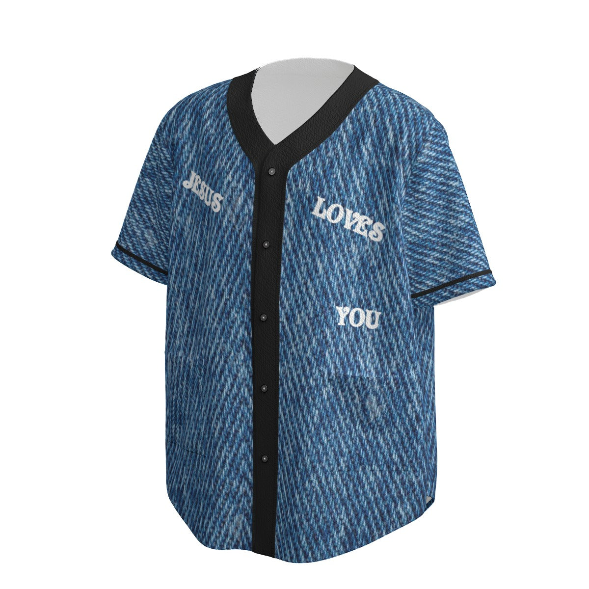 All-Over Print Men's Textured Baseball Jersey