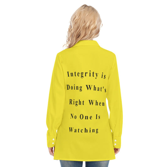All-Over Print Women's Long Shirt