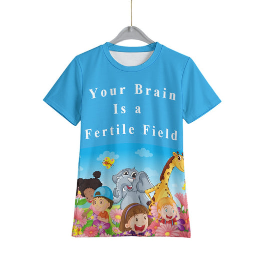 Eco-friendly All-Over Print Kid's Short Sleeve