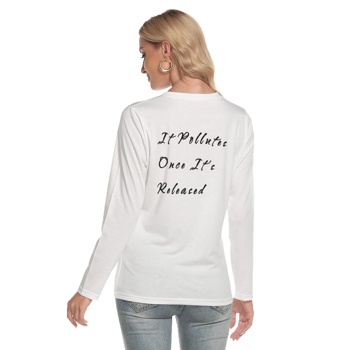 All-Over Print Women's O-neck Long Sleeve T-shirt