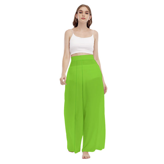 All-Over Print Women's High Waist Wide Leg Trousers