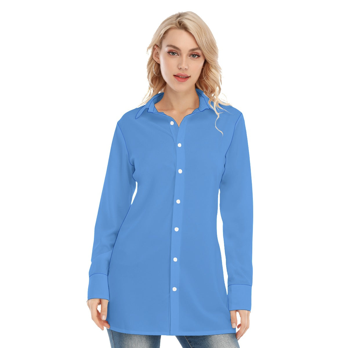 All-Over Print Women's Long Shirt