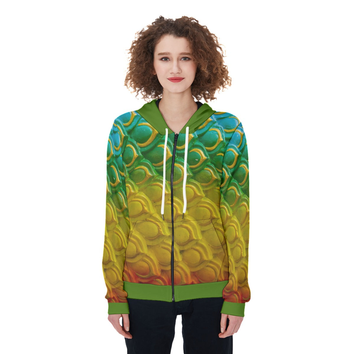 All-Over Print Women's Zip Up Hoodie