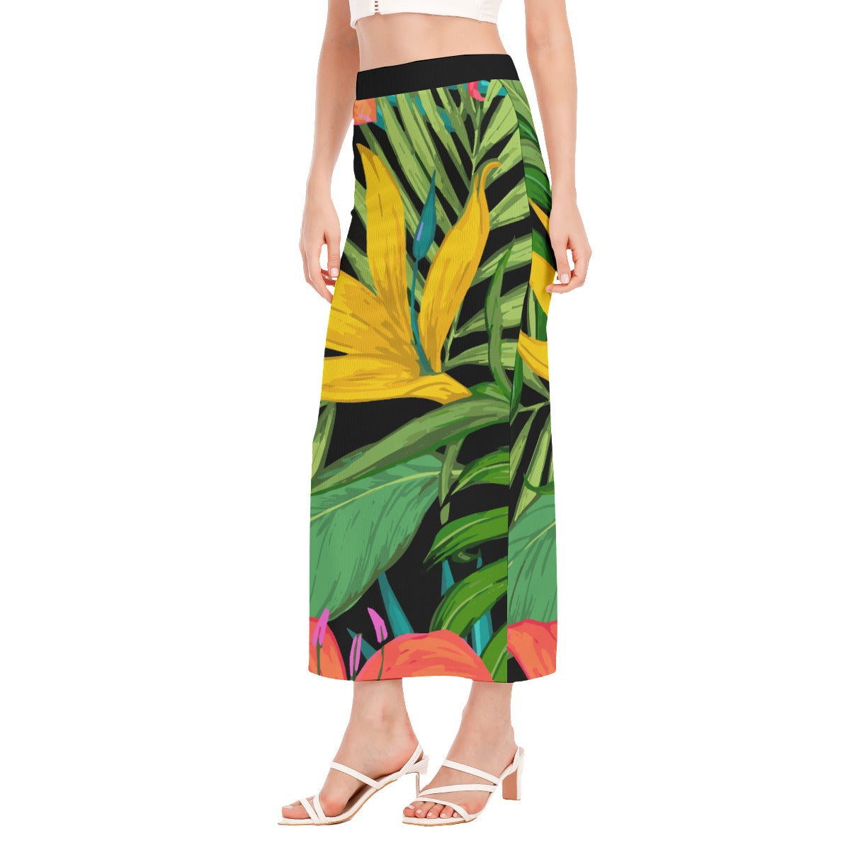 All-Over Print Women's Side Slit Skirt