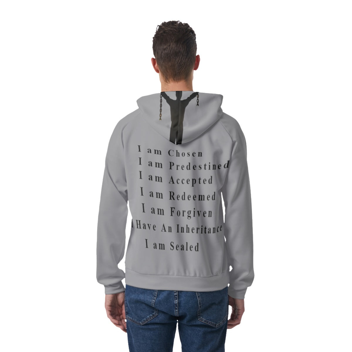 All-Over Print Men's Raglan Pullover Hoodie