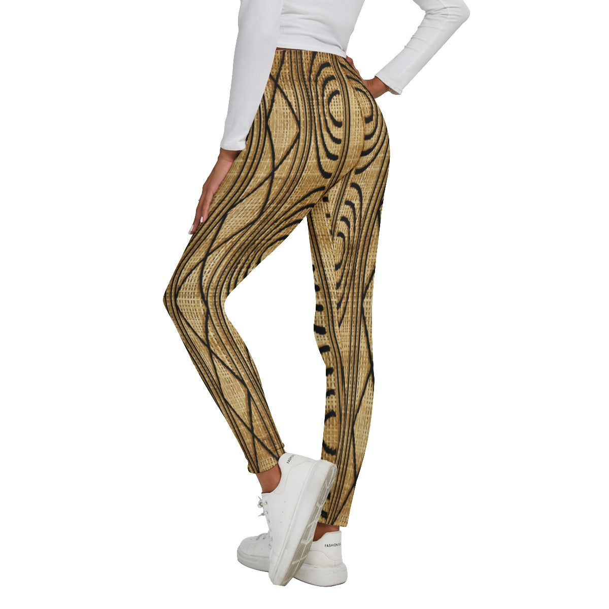 All-Over Print Women's Skinny Leggings With Plus Fleece