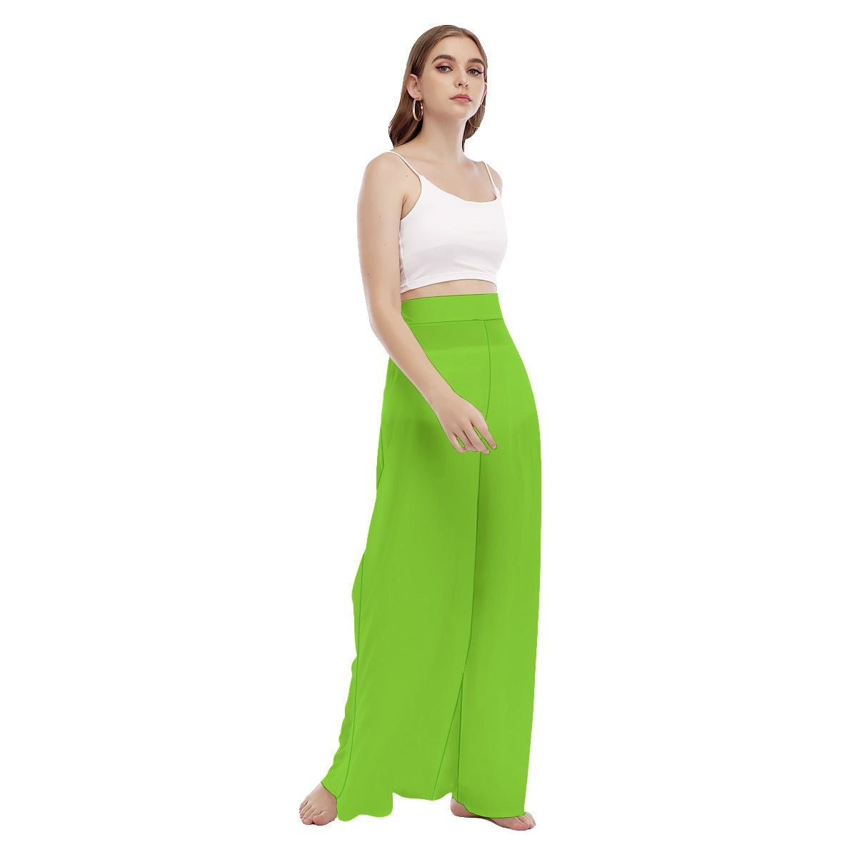 All-Over Print Women's High Waist Wide Leg Trousers