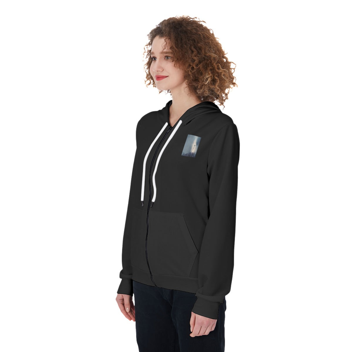 All-Over Print Women's Zip Up Hoodie