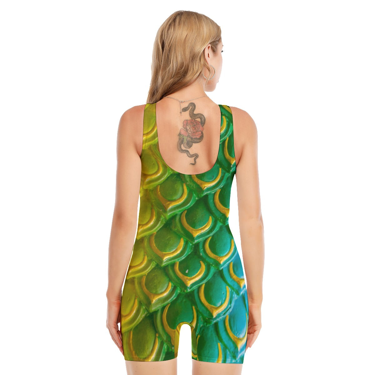 All-Over Print Women's Sleeveless One-piece Swimsuit