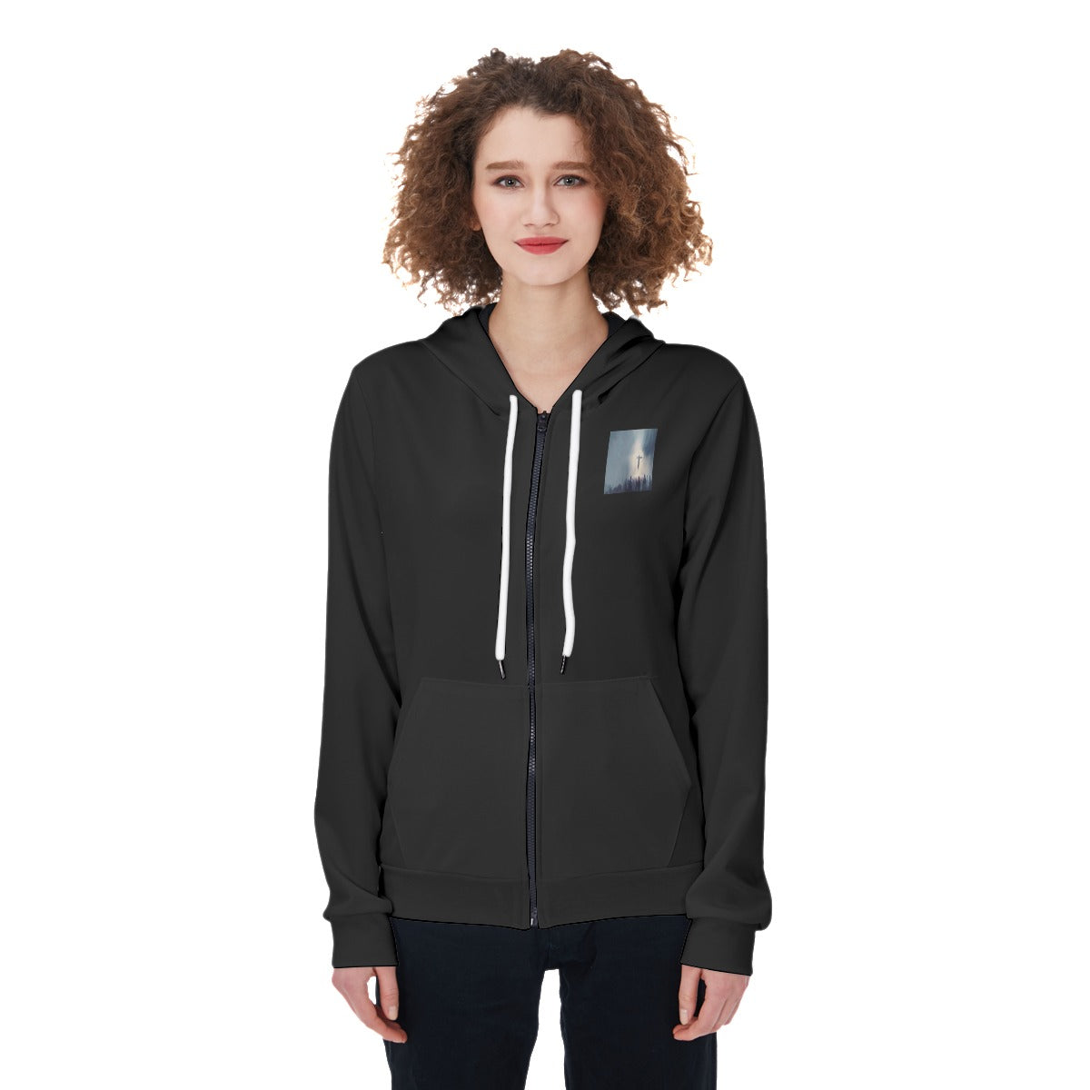 All-Over Print Women's Zip Up Hoodie