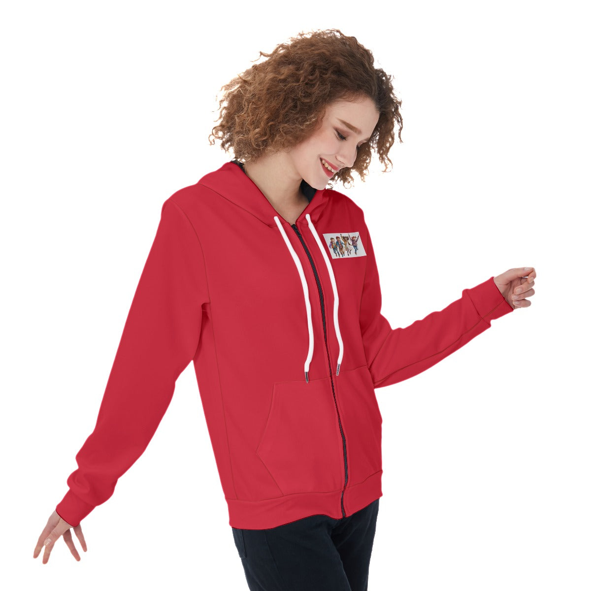 All-Over Print Women's Zip Up Hoodie