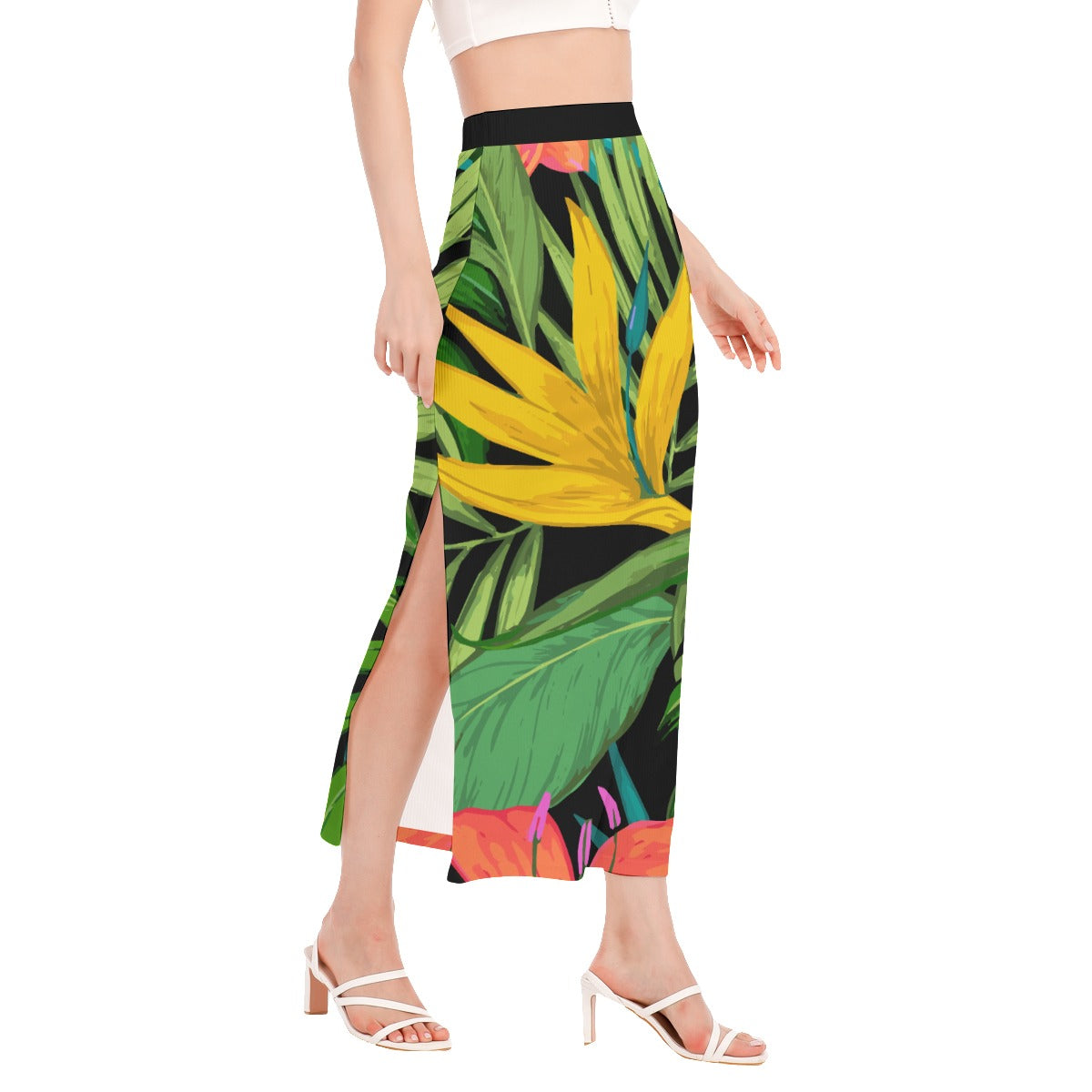 All-Over Print Women's Side Slit Skirt