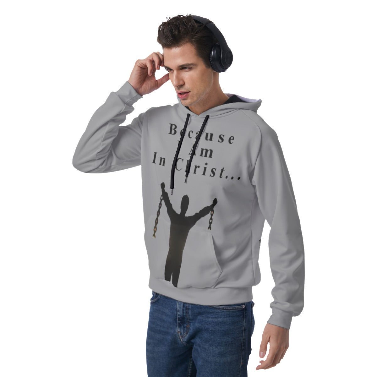 All-Over Print Men's Raglan Pullover Hoodie