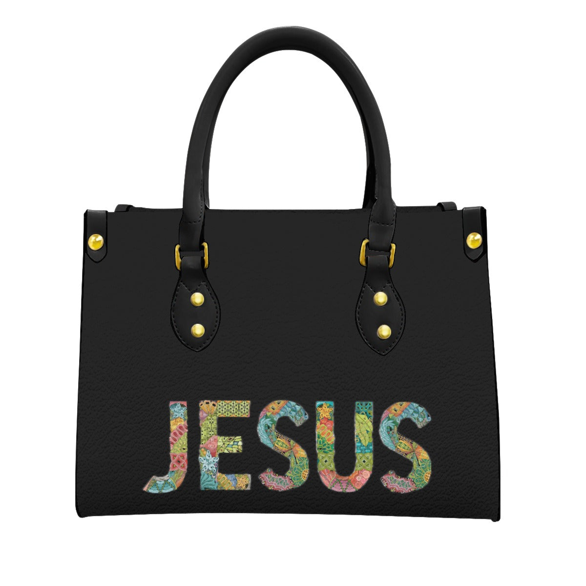 Women's Tote Bag With Black Handle