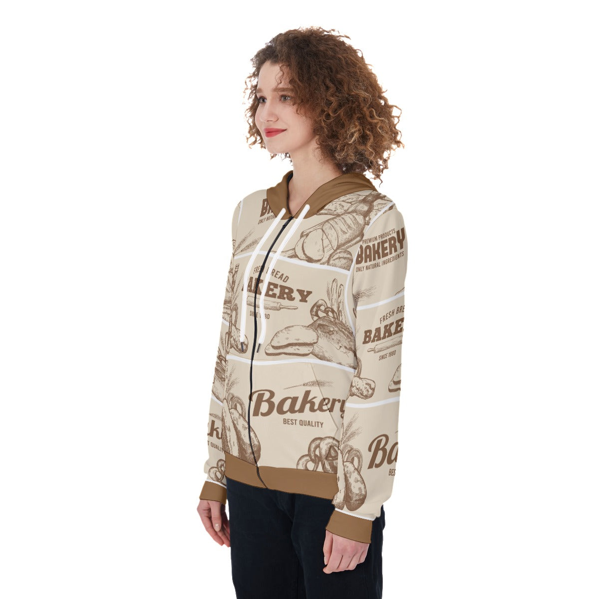 All-Over Print Women's Zip Up Hoodie