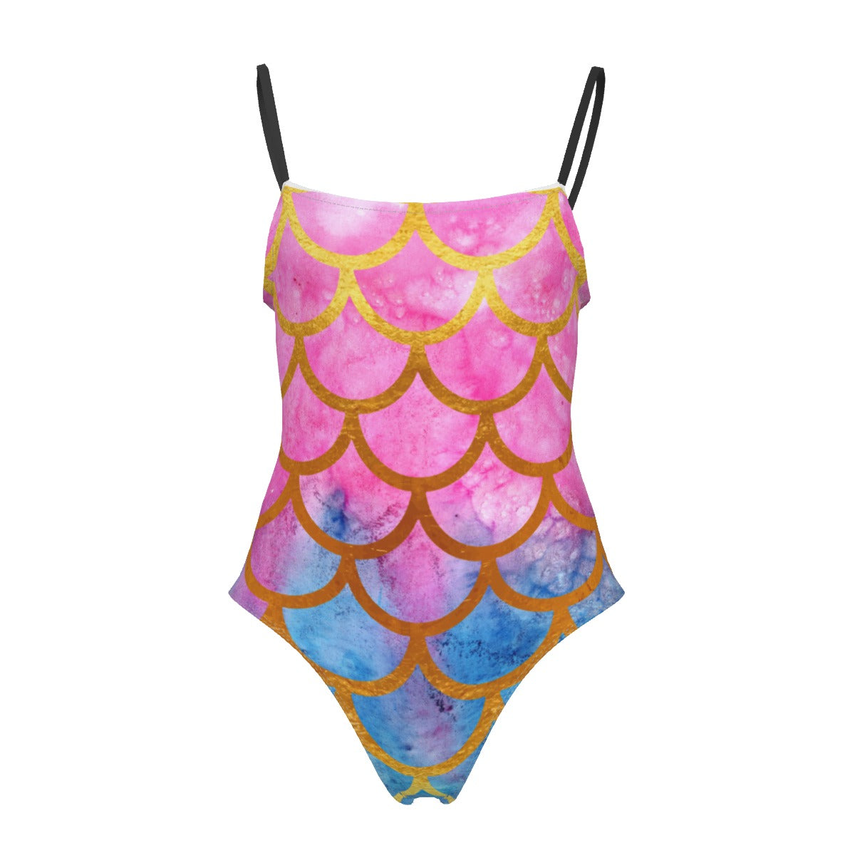 All-Over Print Women's Halter Strap Swimsuit