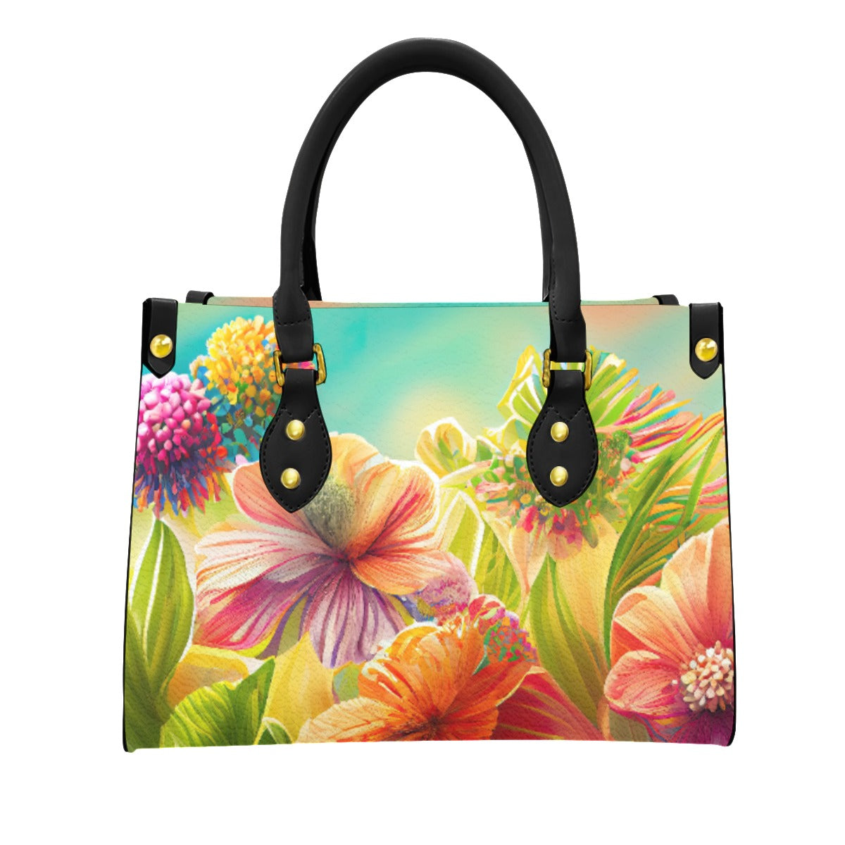 Women's Tote Bag With Black Handle