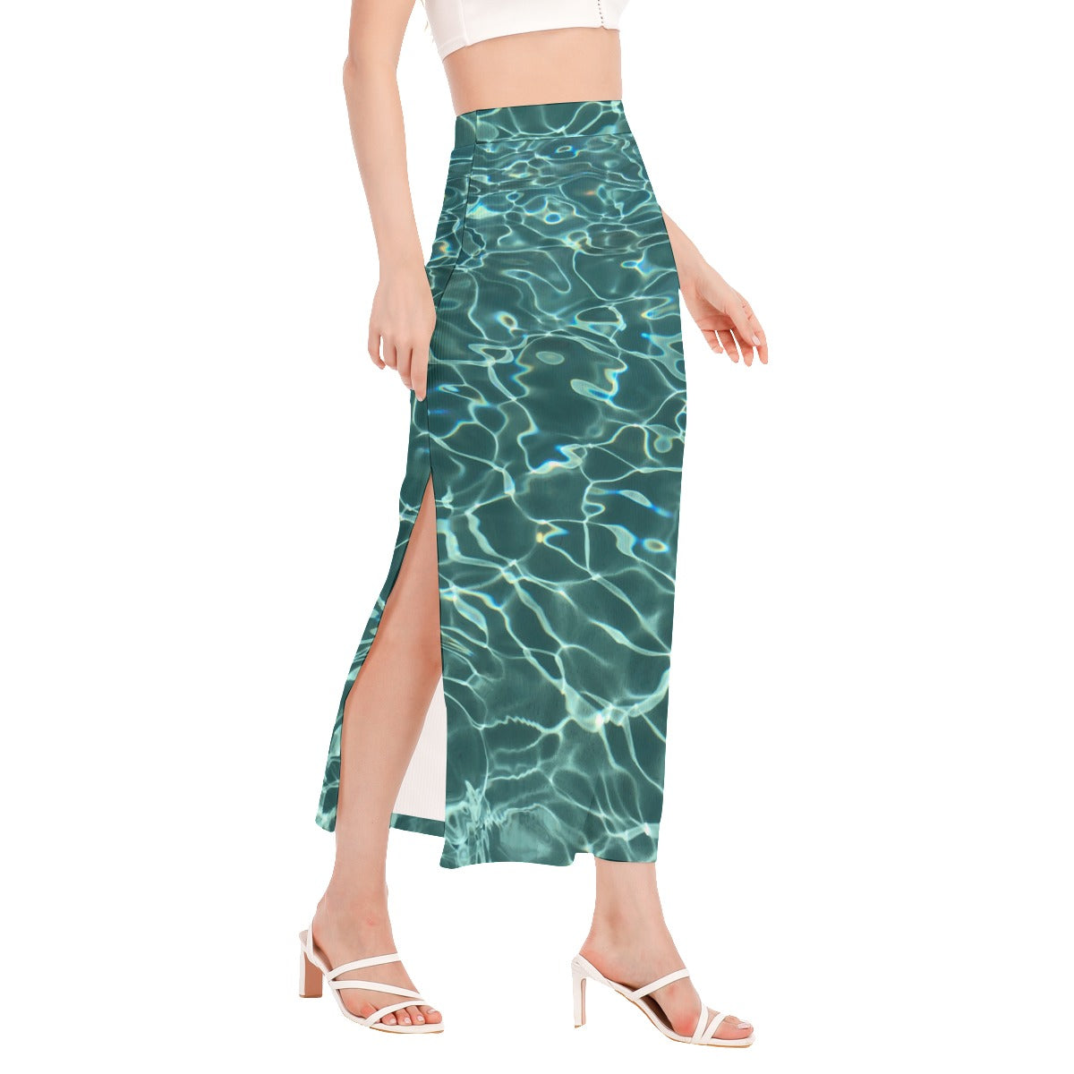 All-Over Print Women's Side Slit Skirt