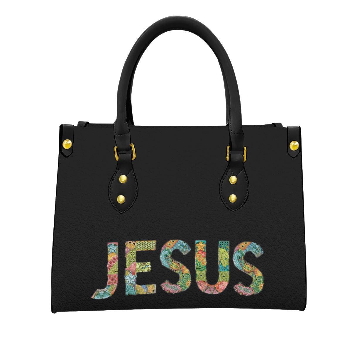 Women's Tote Bag With Black Handle