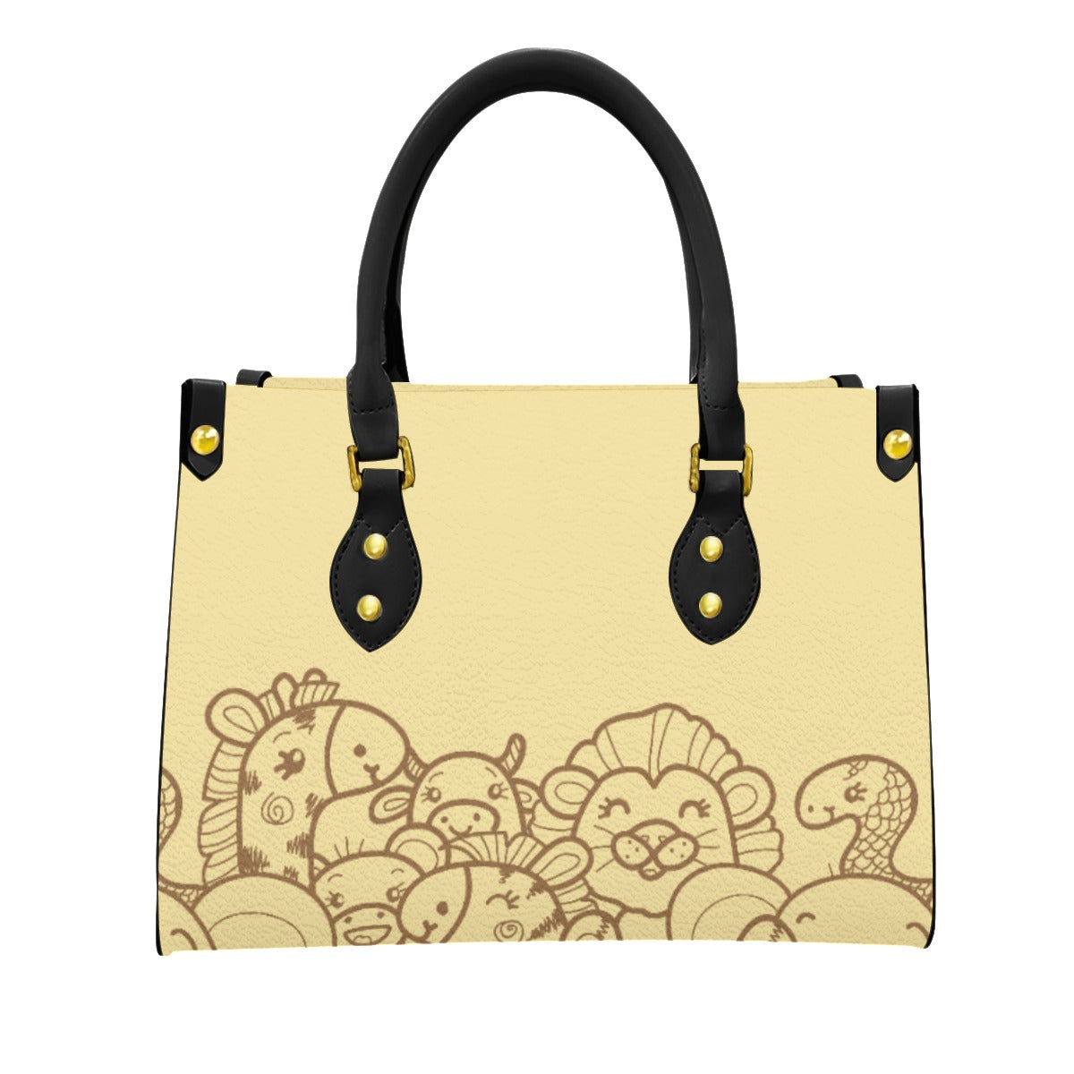 Women's Tote Bag With Black Handle