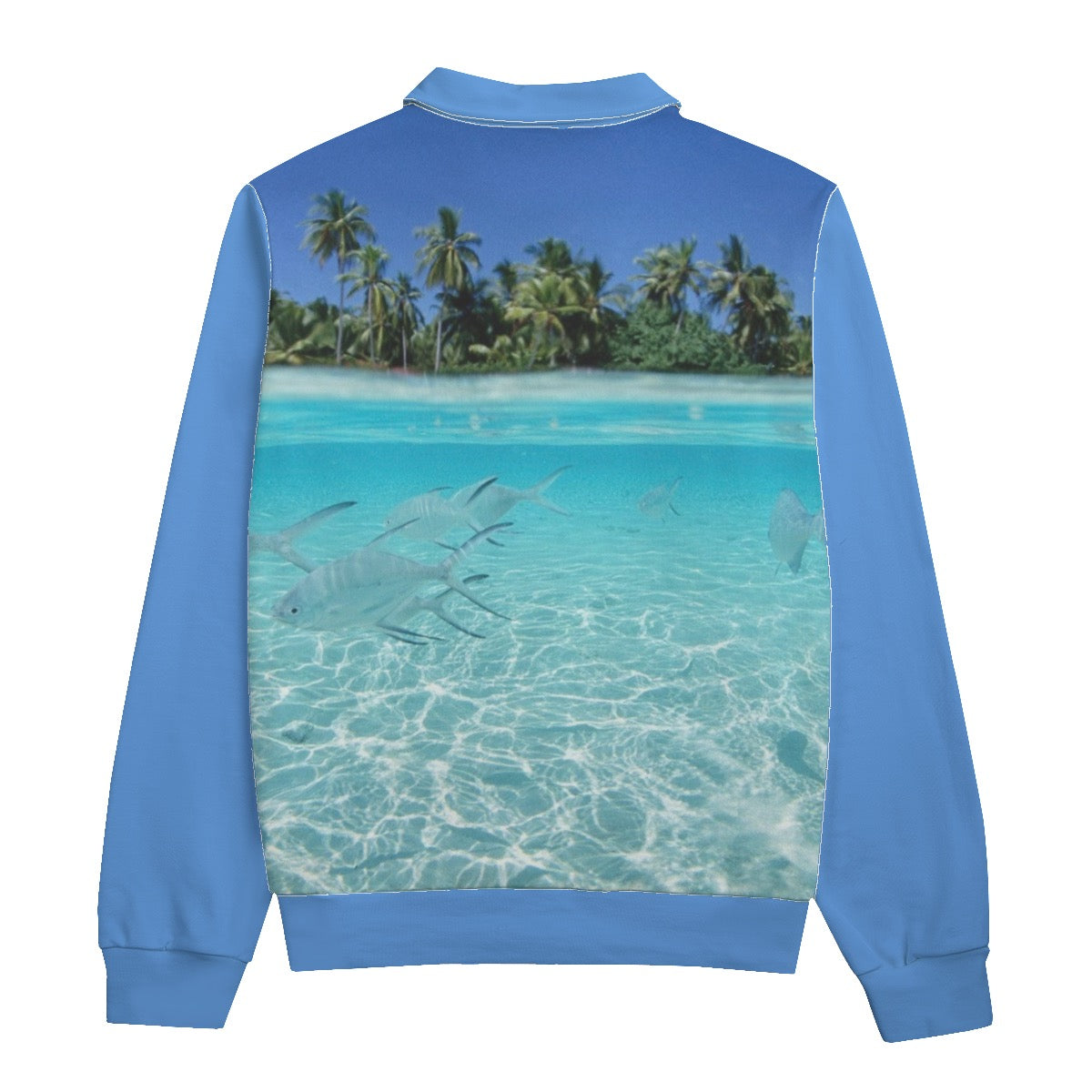 All-Over Print Unisex Lapel Sweatshirt | 310GSM Cotton