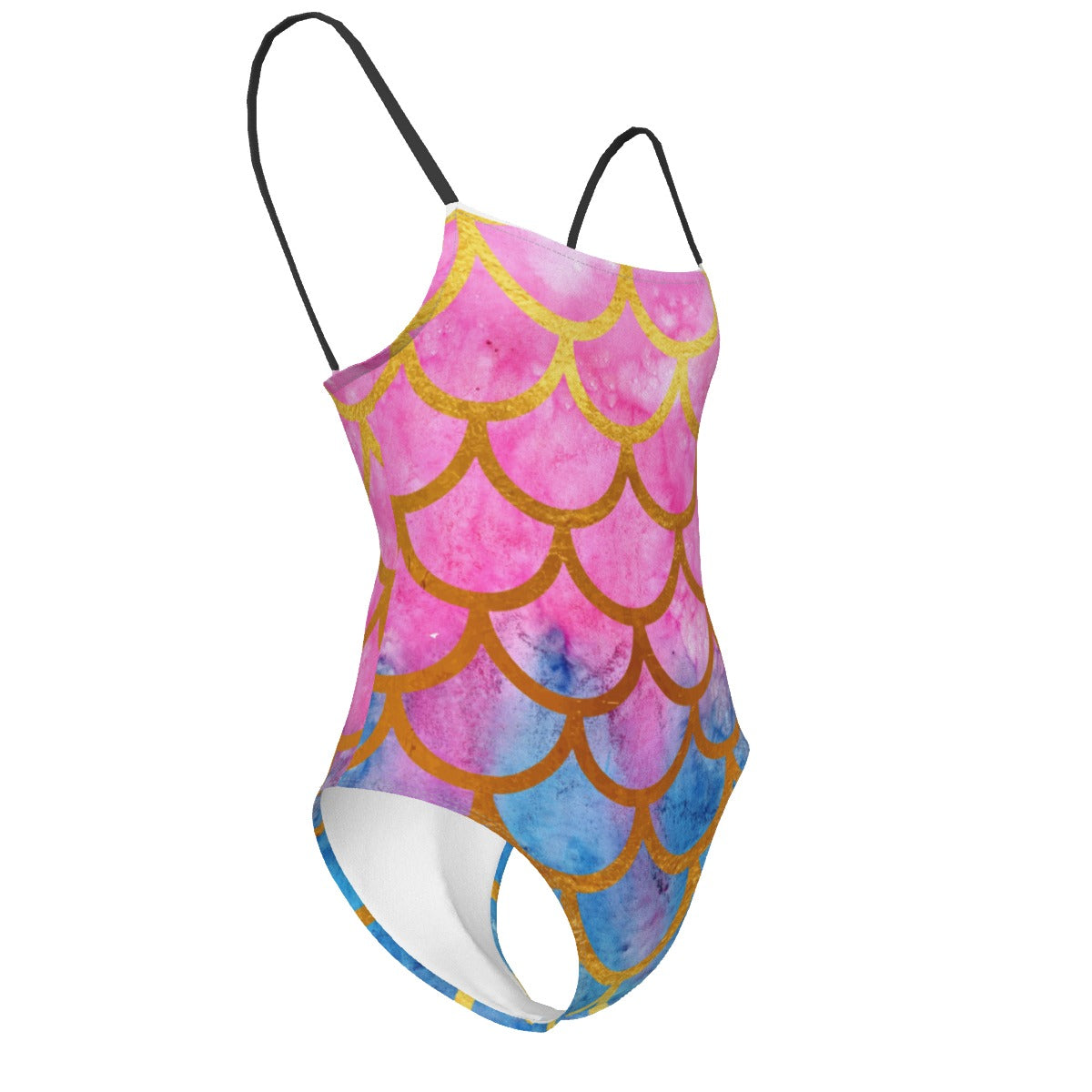 All-Over Print Women's Halter Strap Swimsuit