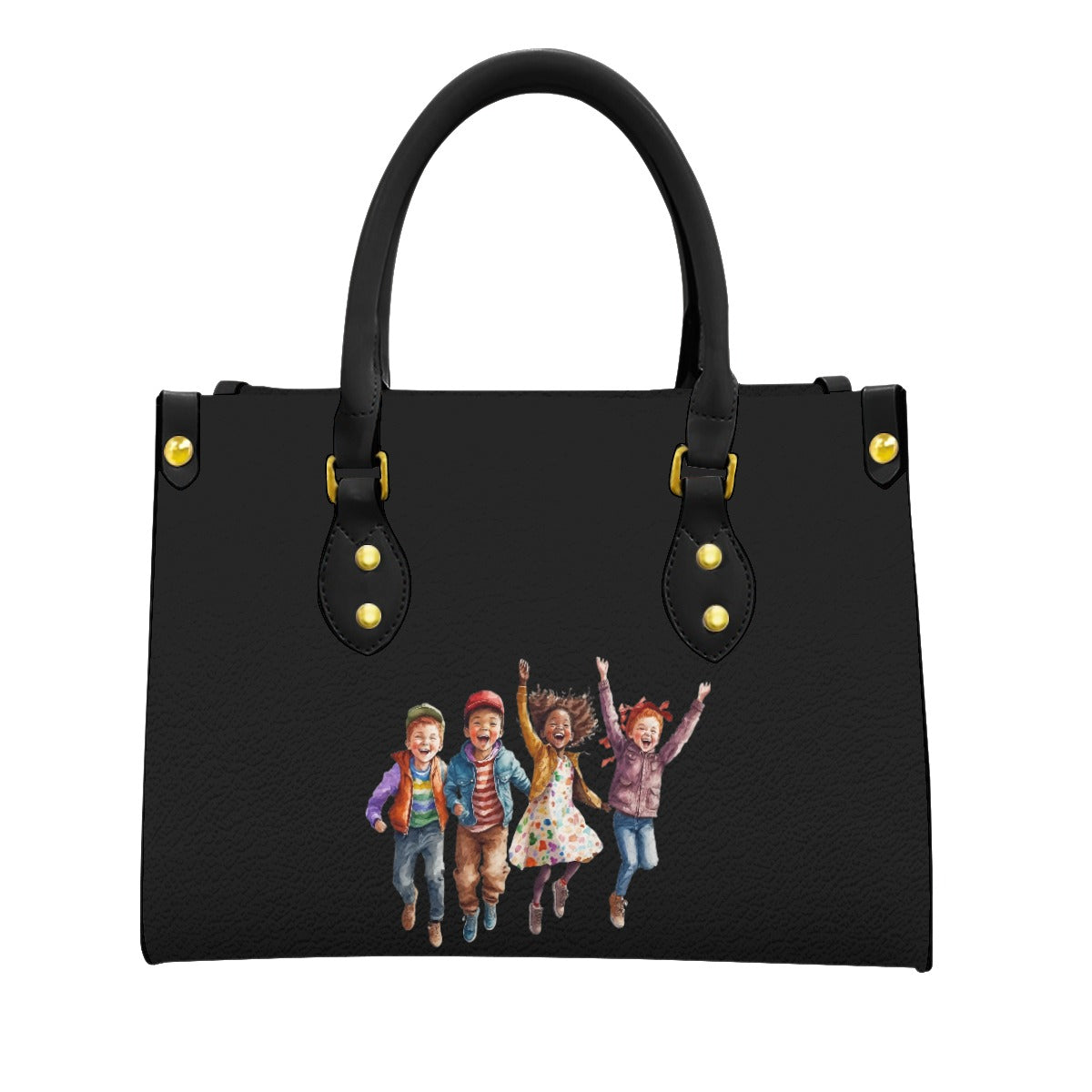 Women's Tote Bag With Black Handle