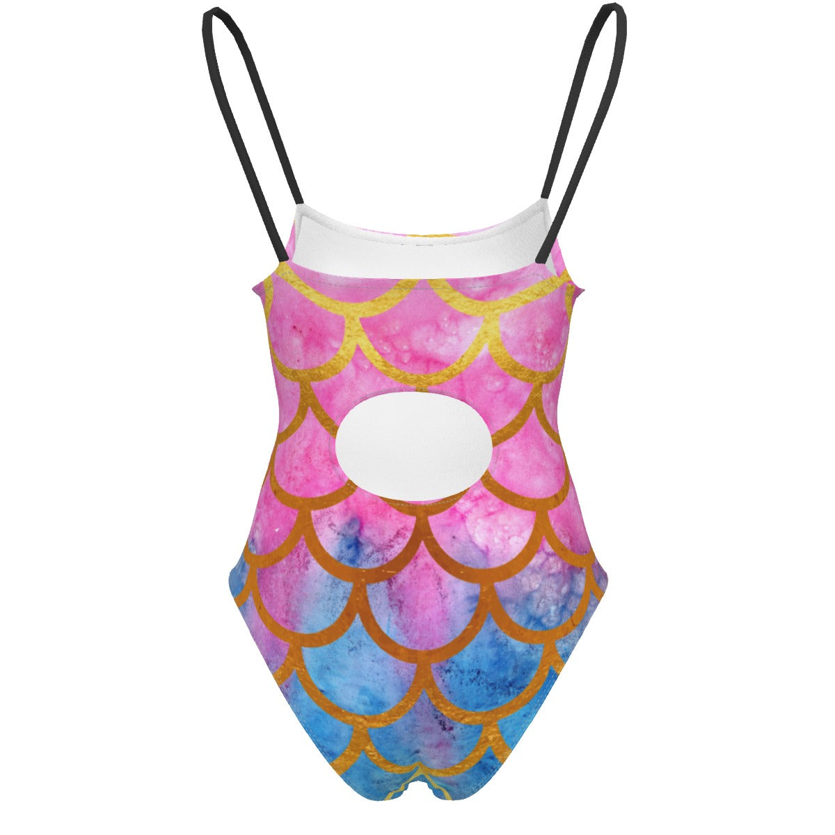 All-Over Print Women's Halter Strap Swimsuit