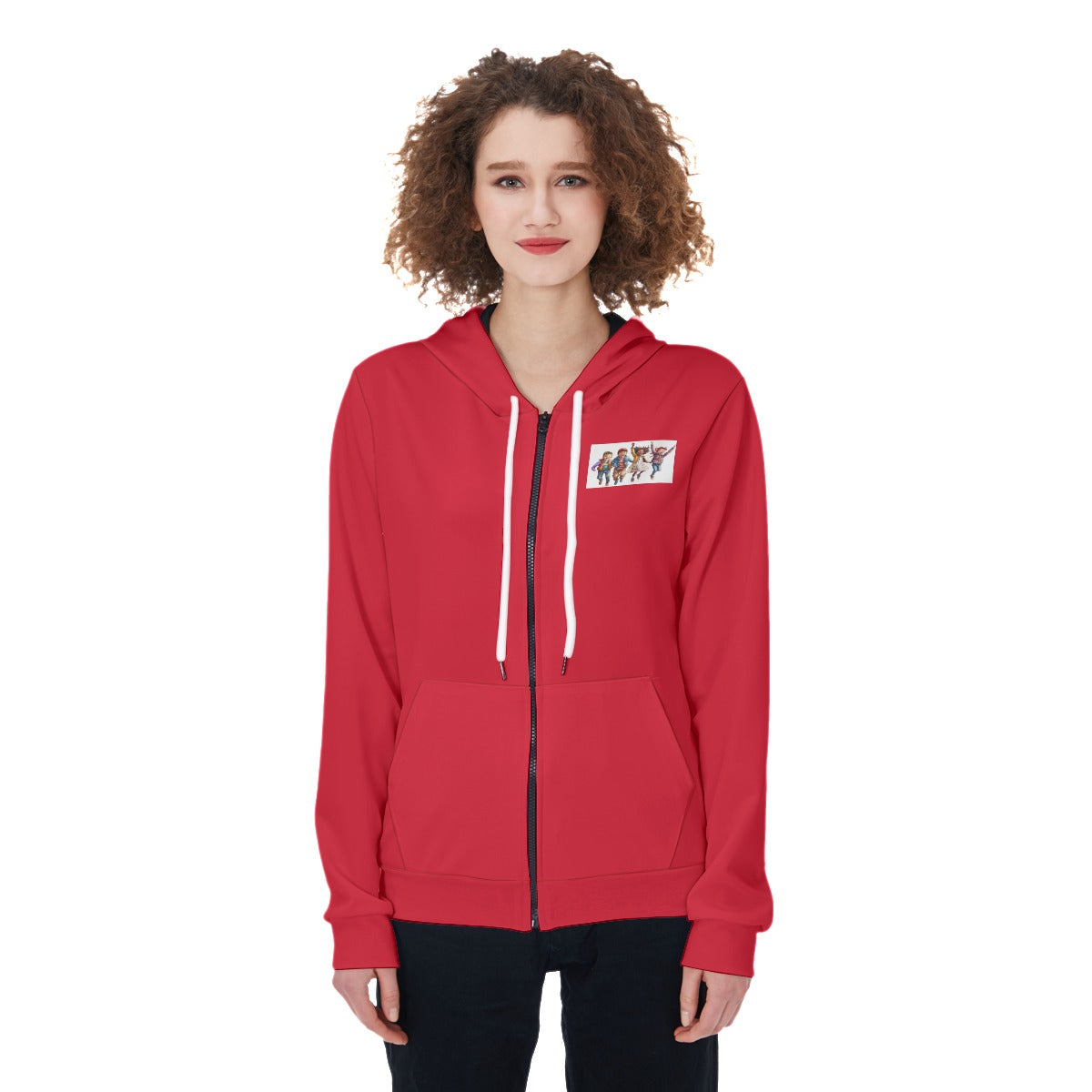 All-Over Print Women's Zip Up Hoodie