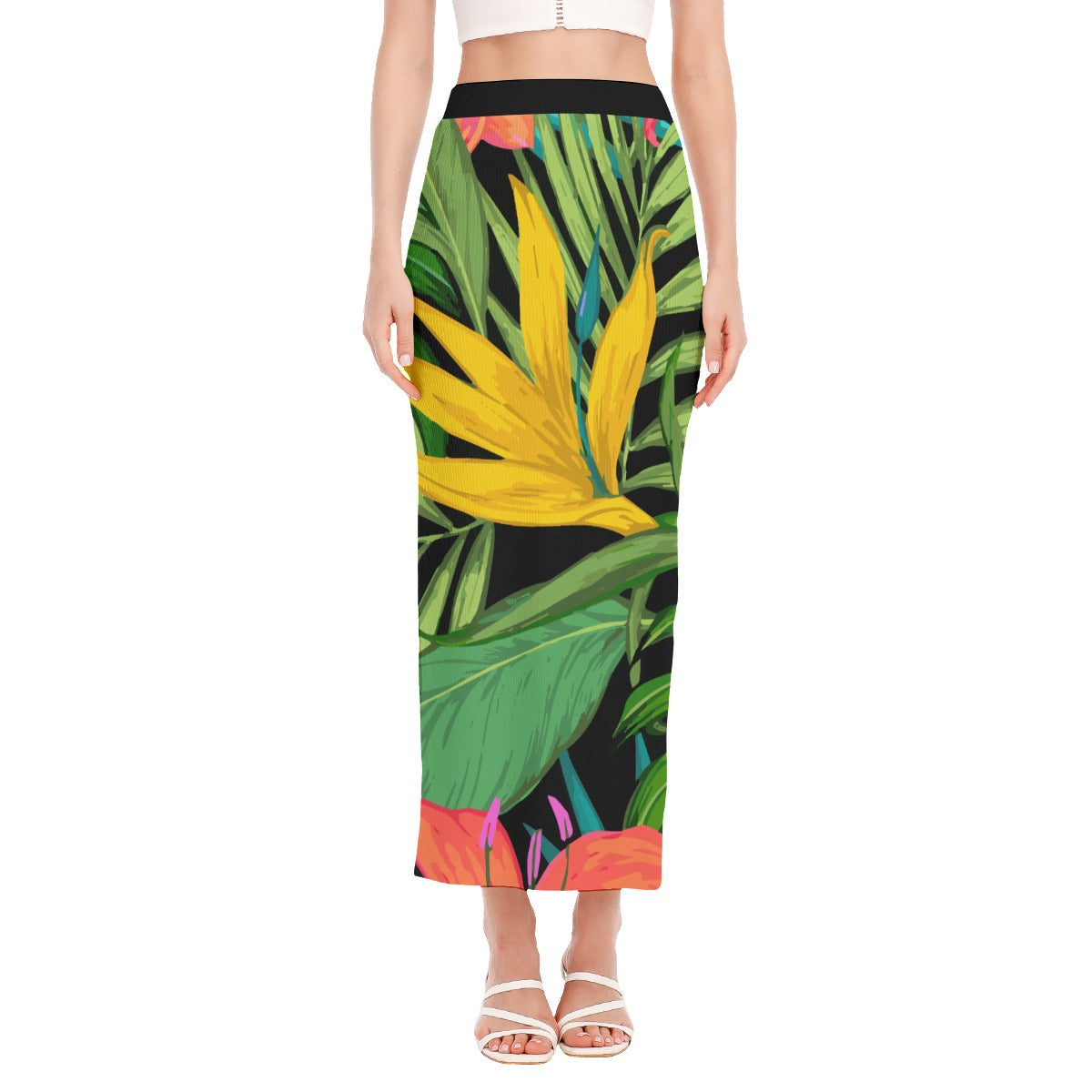 All-Over Print Women's Side Slit Skirt