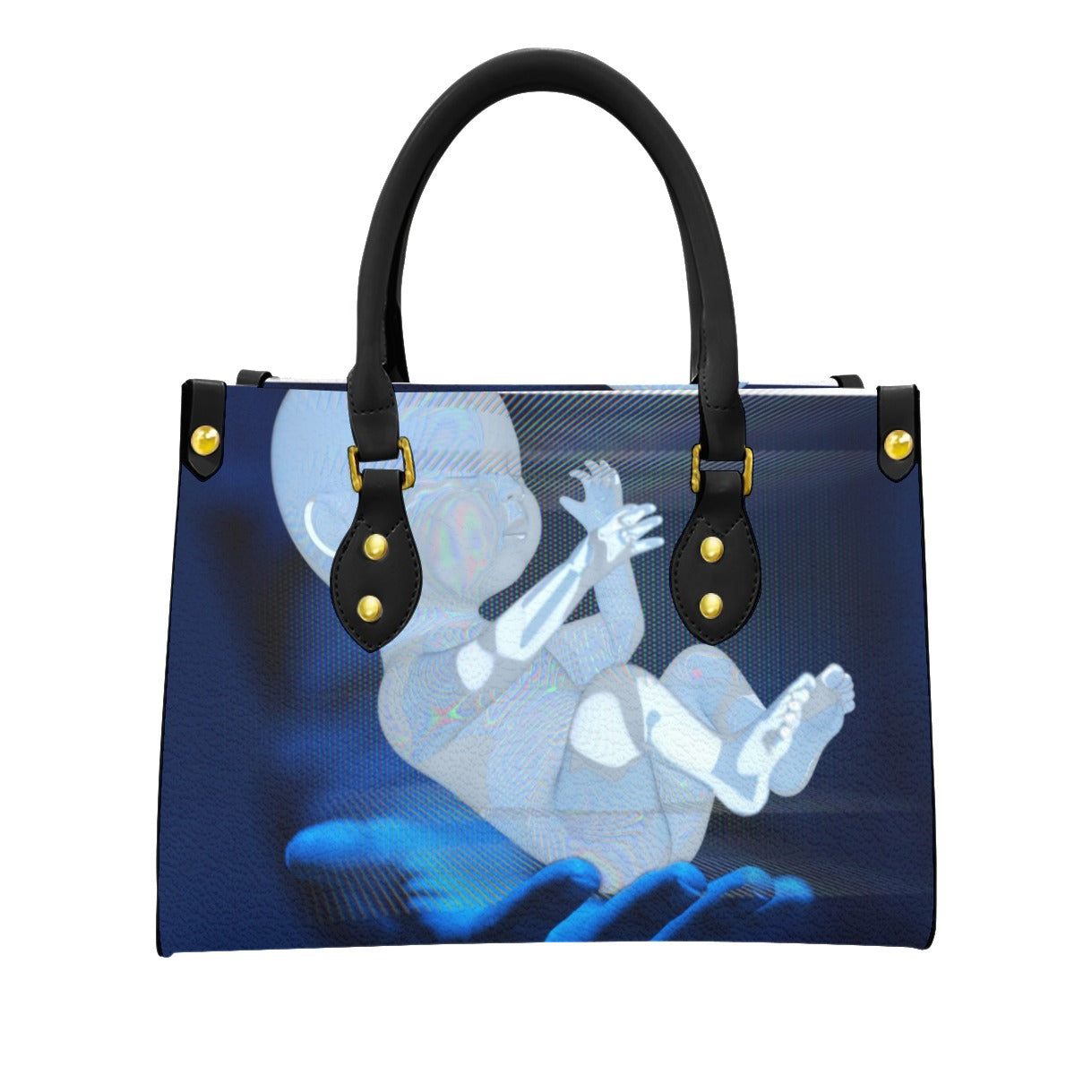 Women's Tote Bag With Black Handle