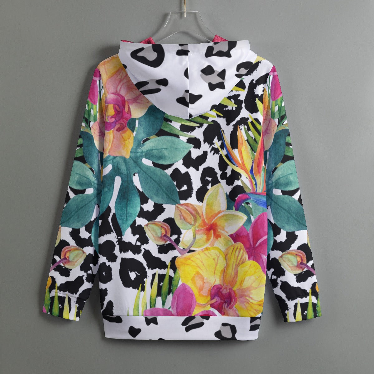 All-Over Print Women's Pullover Hoodie With Drawstring