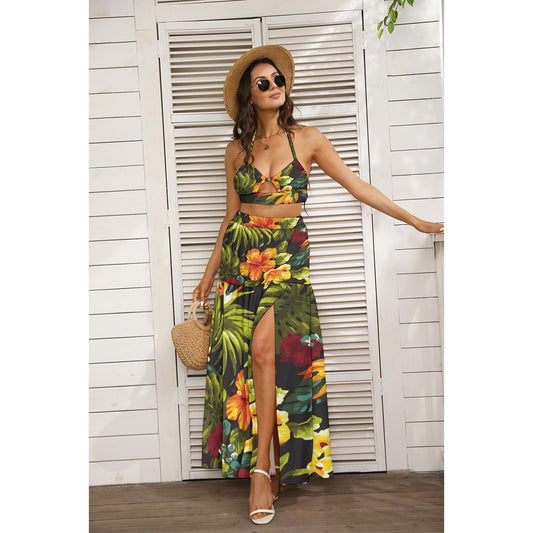 All-Over Print Women's Tie Back Wrap Dress