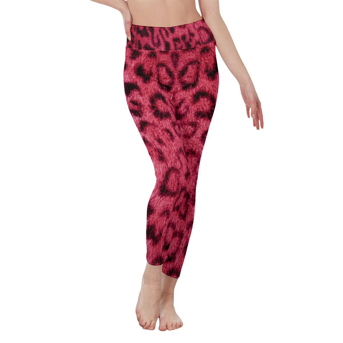 All-Over Print Women's High Waist Leggings | Side Stitch Closure