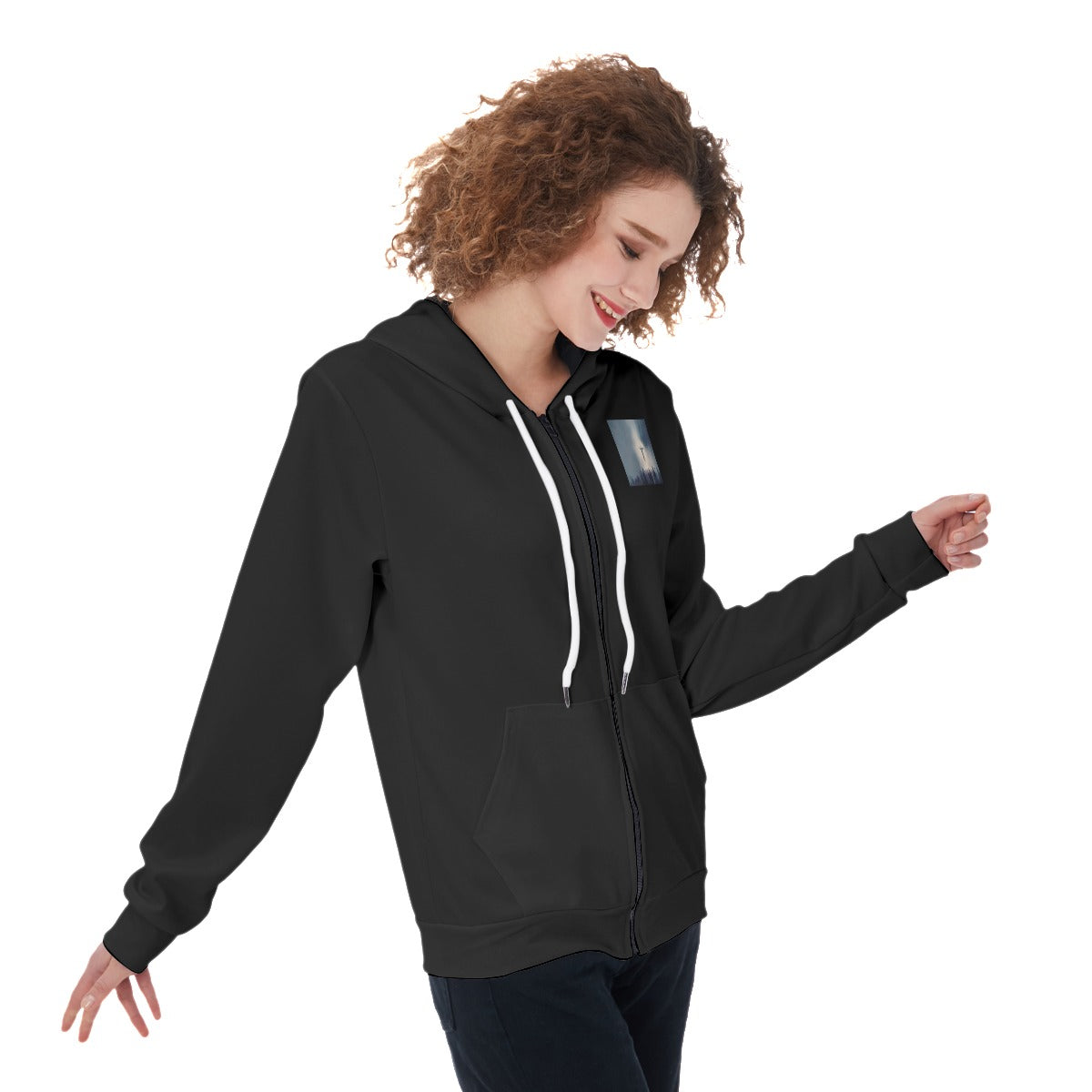 All-Over Print Women's Zip Up Hoodie