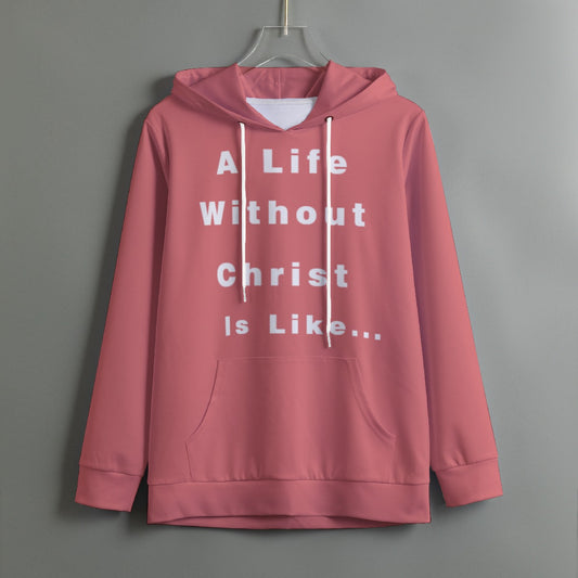 All-Over Print Women's Pullover Hoodie With Drawstring