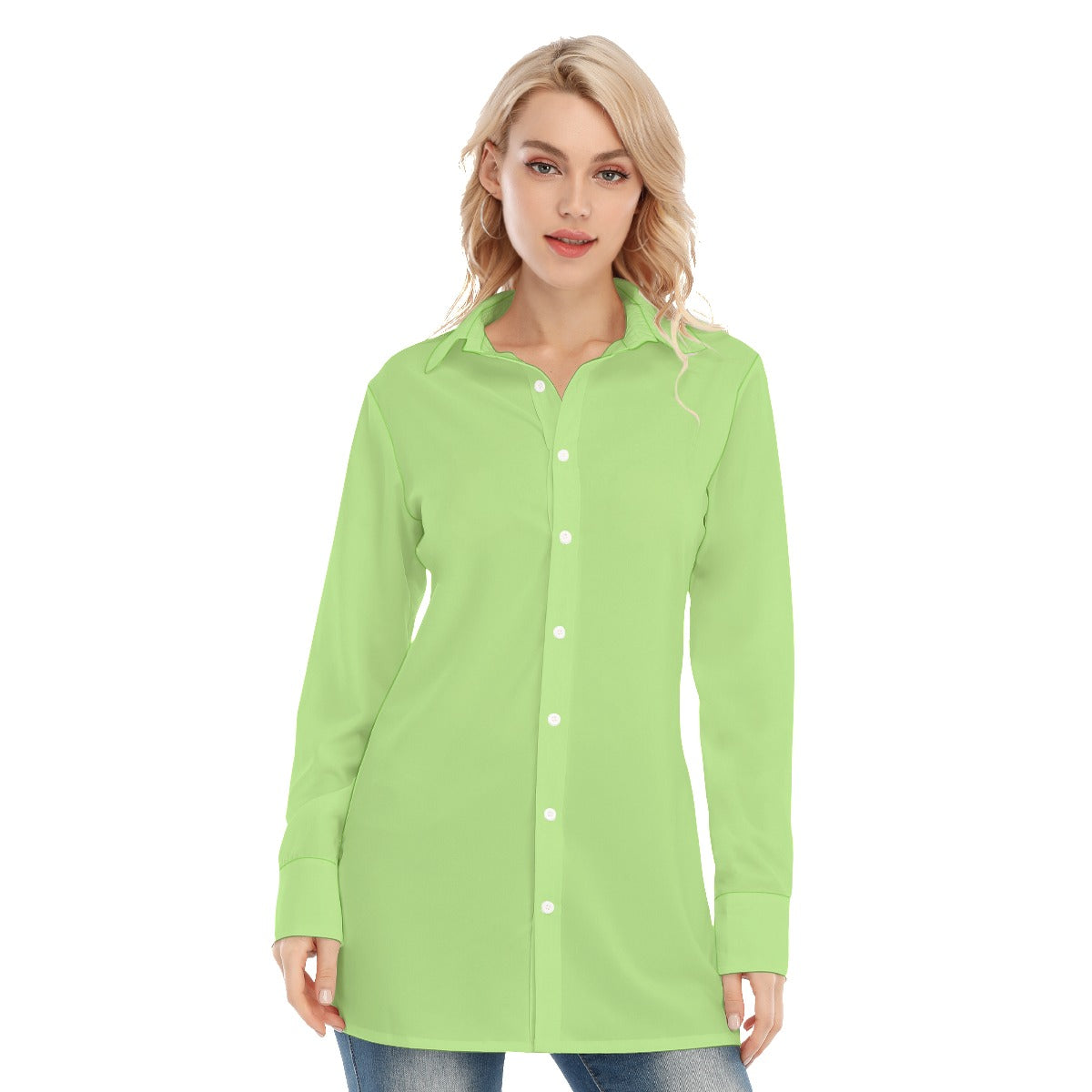 All-Over Print Women's Long Shirt