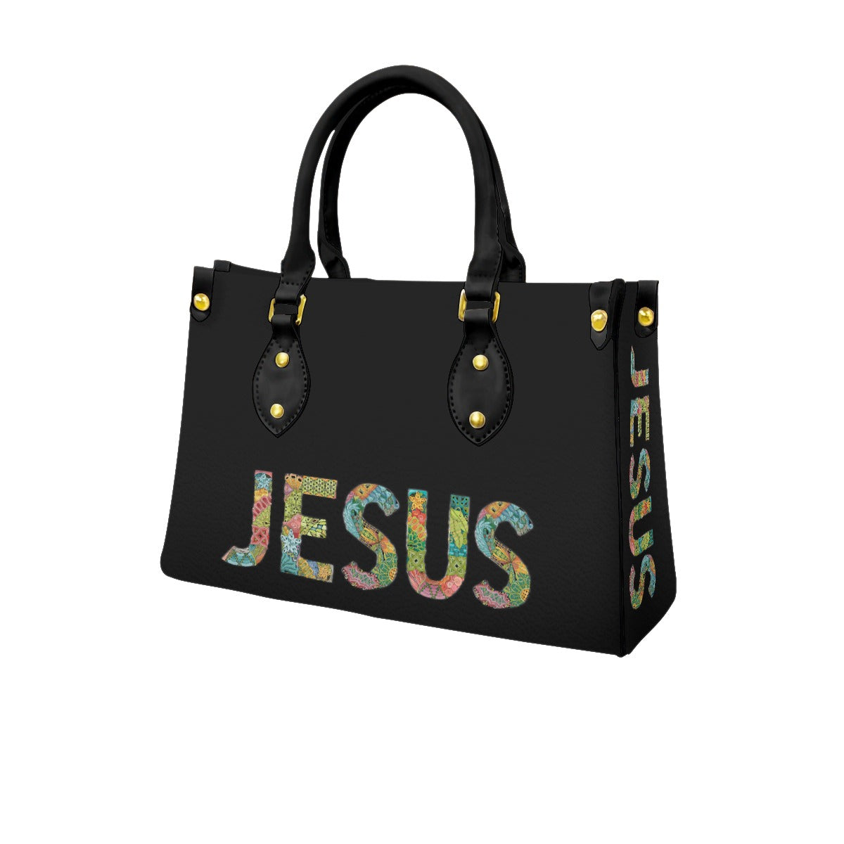 Women's Tote Bag With Black Handle